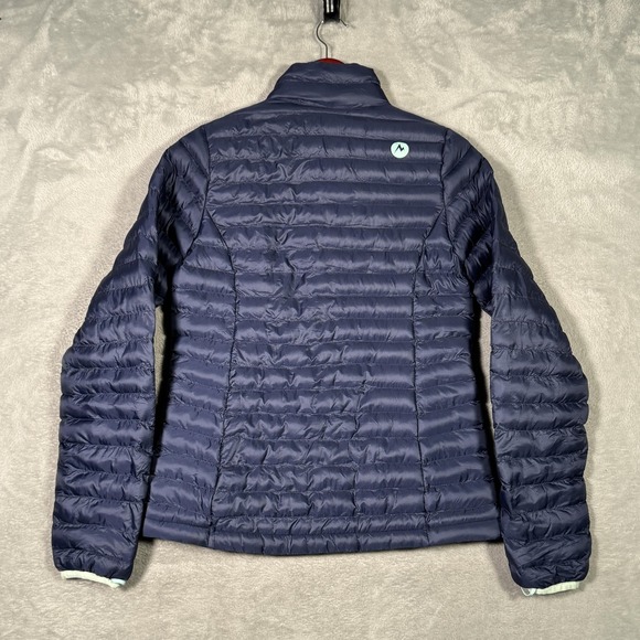 Marmot Jacket Womens XS Blue Lightweight Puffer Quilted Full Zip Insulated Warm - Picture 8 of 10